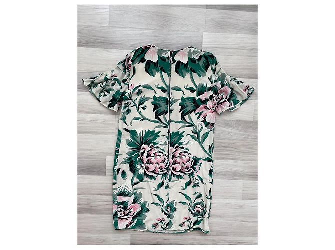 Vestido midi de seda Burberry Multicor - vista 5