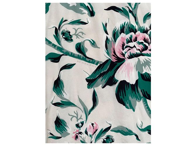 Vestido midi de seda Burberry Multicor - vista 6