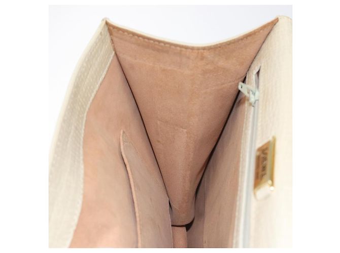 Borsa a mano in pelle LOEWE Barcellona 2 vie beige Auth bs26715 - vista 22