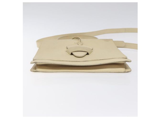 Borsa a mano in pelle LOEWE Barcellona 2 vie beige Auth bs26715 - vista 5