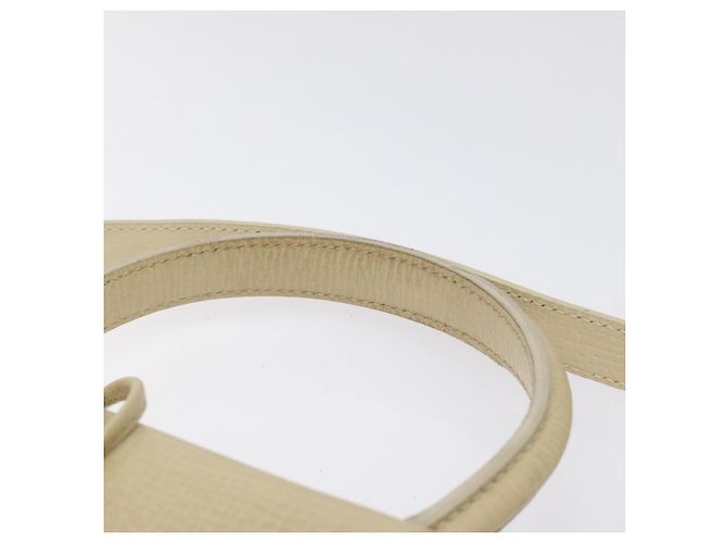 Borsa a mano in pelle LOEWE Barcellona 2 vie beige Auth bs26715 - vista 8