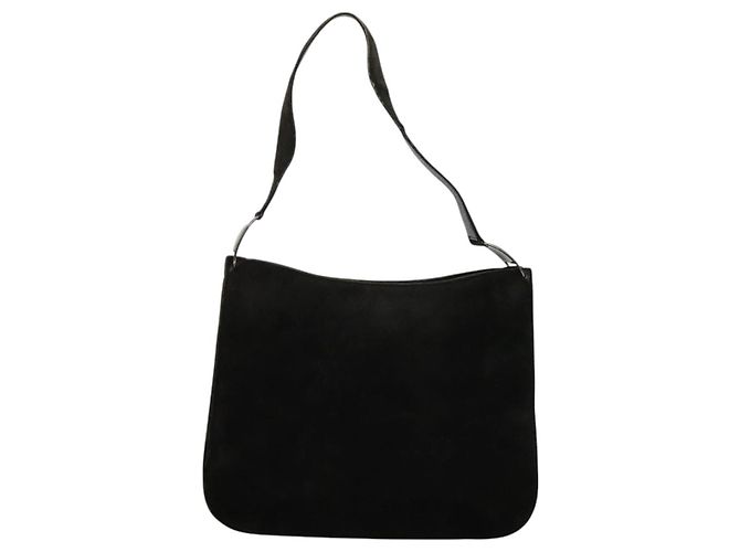 Borsa a Spalla Salvatore Ferragamo in Camoscio Marrone Scuro Auth 125799 - vista 13