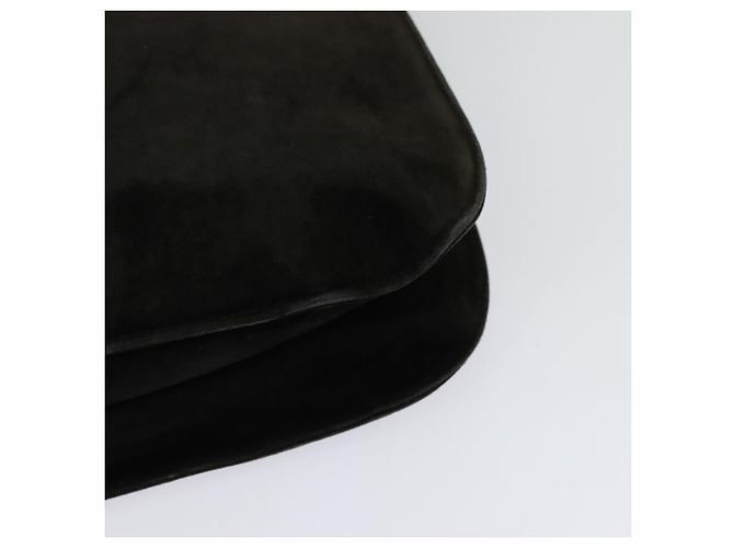 Borsa a Spalla Salvatore Ferragamo in Camoscio Marrone Scuro Auth 125799 - vista 17