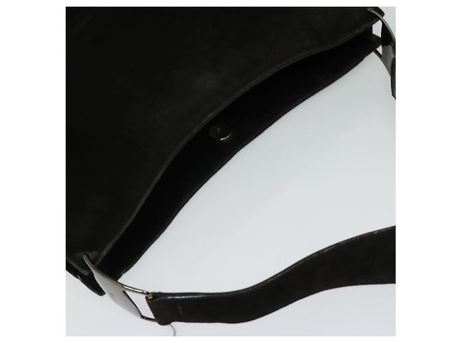 Borsa a Spalla Salvatore Ferragamo in Camoscio Marrone Scuro Auth 125799 - vista 6