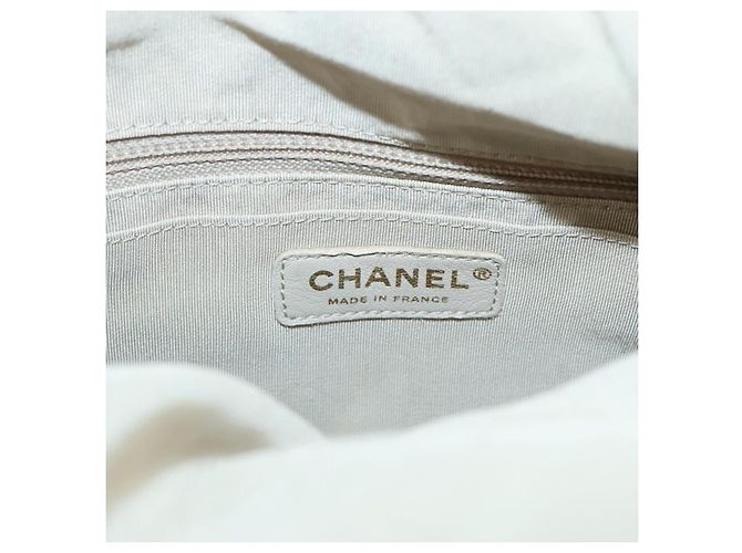 CHANEL Borsa a Spalla Matelassé Lana Grigia Oro CC Auth 127587V Marrone D'oro - vista 18