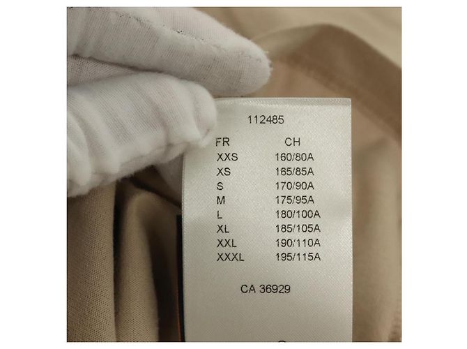 Camiseta de algodón beige LOUIS VUITTON LV Auth ym008M - vista 12