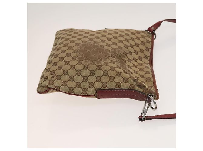 Gucci Borsa a spalla GG Canvas GG Supreme in PVC Canvas 2Set Beige Nero Auth bs26435 - vista 12