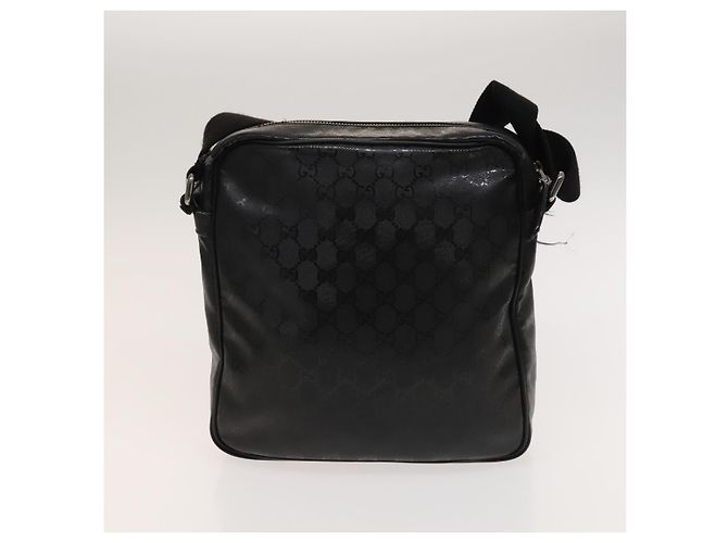 Gucci Borsa a spalla GG Canvas GG Supreme in PVC Canvas 2Set Beige Nero Auth bs26435 - vista 3