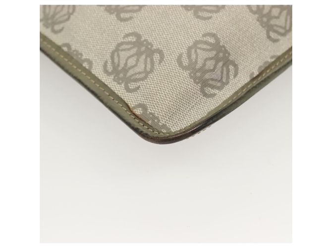 LOEWE Borsa a Spalla Anagram PVC Grigio Oro Auth bs26893 Marrone D'oro - vista 16