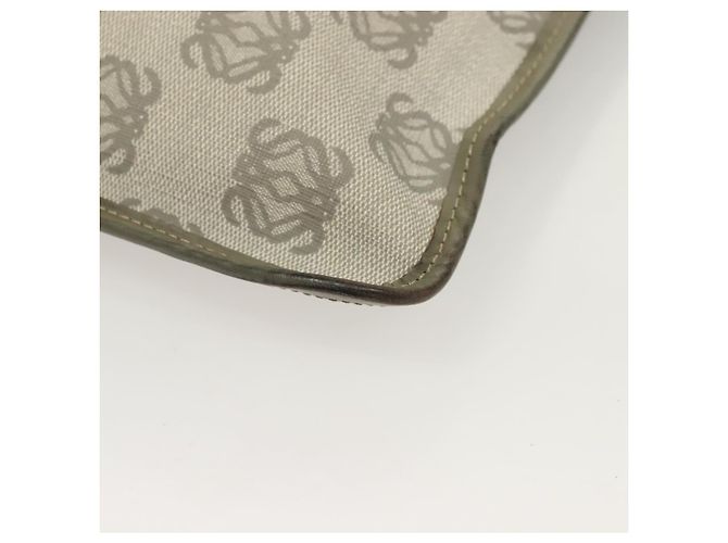 LOEWE Borsa a Spalla Anagram PVC Grigio Oro Auth bs26893 Marrone D'oro - vista 17