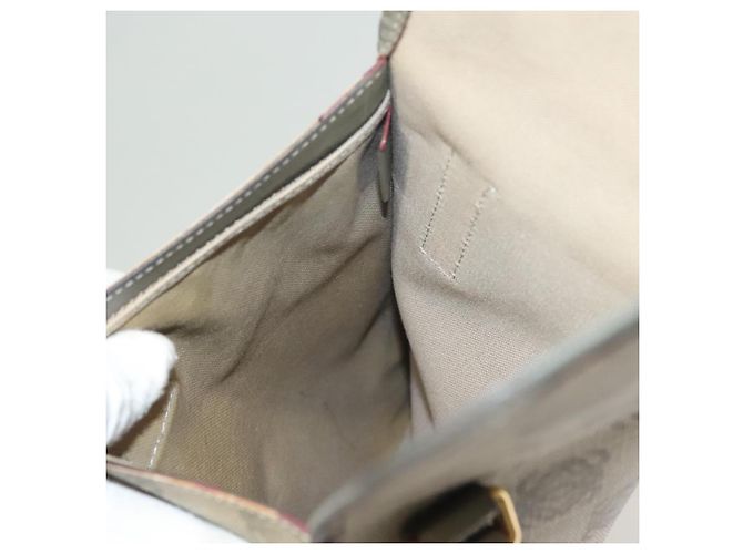 LOEWE Borsa a Spalla Anagram PVC Grigio Oro Auth bs26893 Marrone D'oro - vista 19