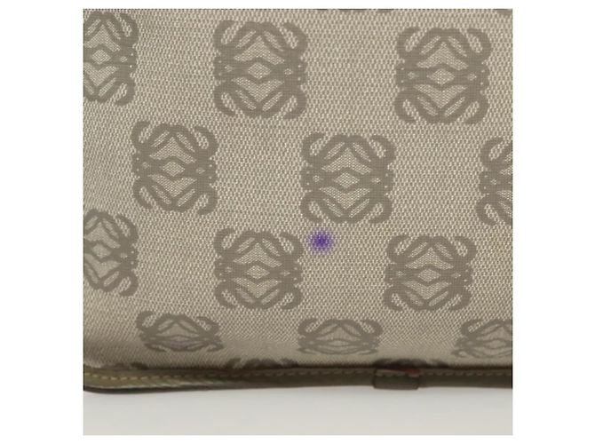 LOEWE Borsa a Spalla Anagram PVC Grigio Oro Auth bs26893 Marrone D'oro - vista 3