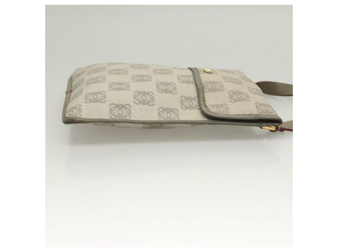 LOEWE Borsa a Spalla Anagram PVC Grigio Oro Auth bs26893 Marrone D'oro - vista 4