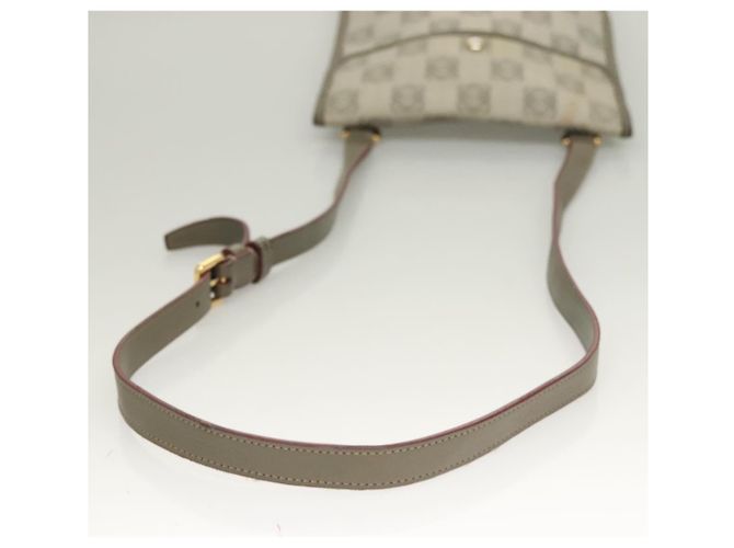 LOEWE Borsa a Spalla Anagram PVC Grigio Oro Auth bs26893 Marrone D'oro - vista 8