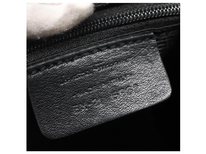 Borsa Gancini in tela e pelle nera argento di Salvatore Ferragamo Auth bs26905 Nero - vista 12