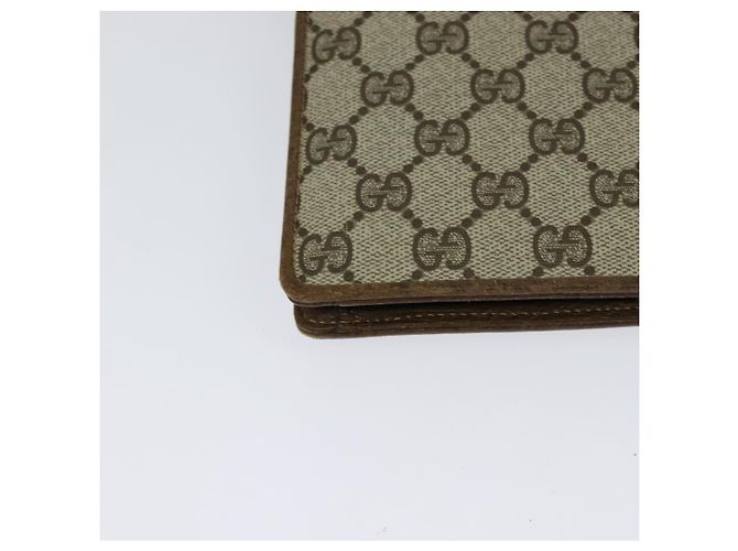 Bolso de Hombro GUCCI GG Supreme Web Sherry Line PVC Beige Oro Auth BA3358 Dorado - vista 16