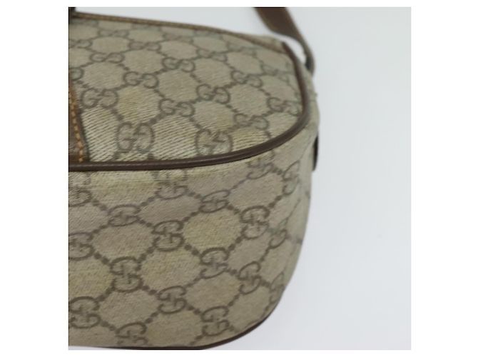 GUCCI GG Supreme Web Sherry Line Borsa PVC Beige Oro 89 02 032 Auth ep9229 D'oro - vista 14