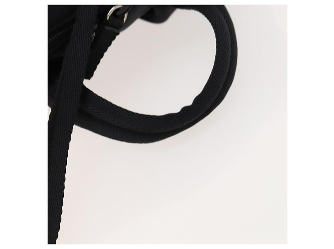 PRADA Sport-Rucksack aus schwarzer Baumwolle mit silberner Authentizität bs26584 - Ansicht 14