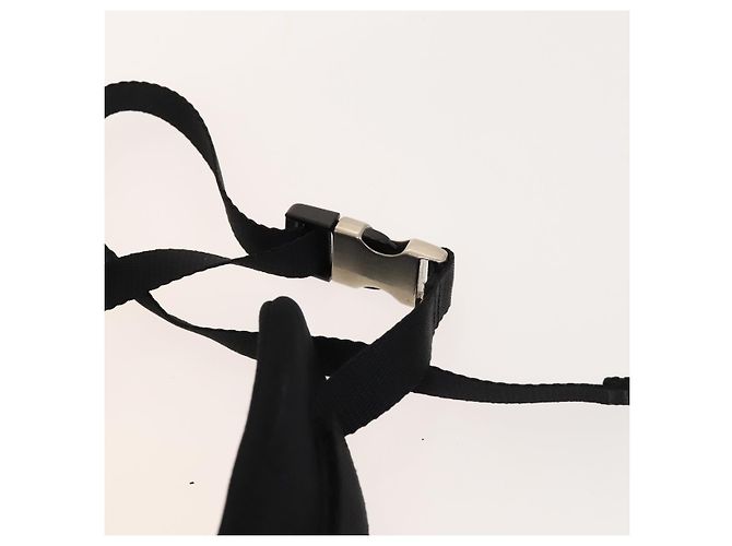 PRADA Sport-Rucksack aus schwarzer Baumwolle mit silberner Authentizität bs26584 - Ansicht 18