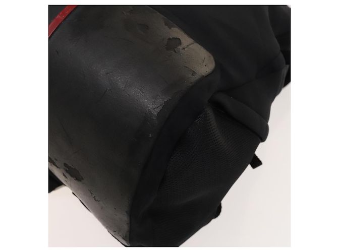PRADA Sport-Rucksack aus schwarzer Baumwolle mit silberner Authentizität bs26584 - Ansicht 19