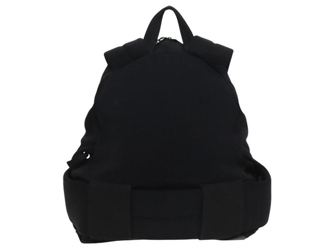 PRADA Sport-Rucksack aus schwarzer Baumwolle mit silberner Authentizität bs26584 - Ansicht 2