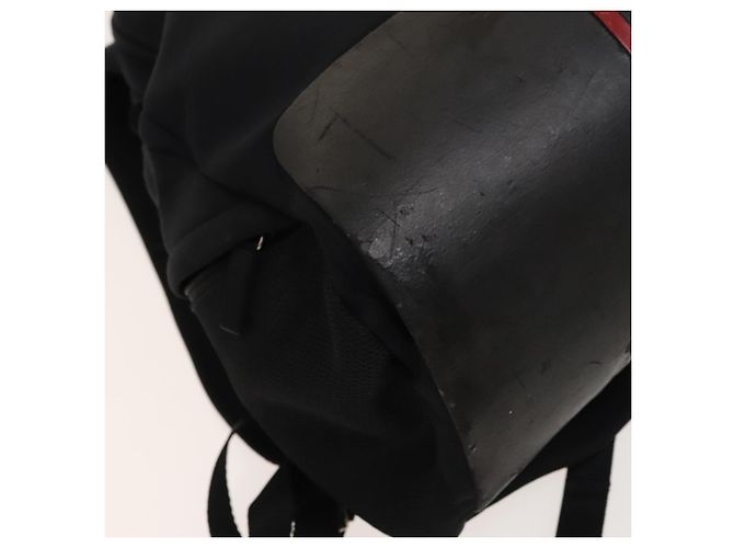 PRADA Sport-Rucksack aus schwarzer Baumwolle mit silberner Authentizität bs26584 - Ansicht 20