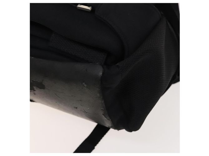 PRADA Sport-Rucksack aus schwarzer Baumwolle mit silberner Authentizität bs26584 - Ansicht 21