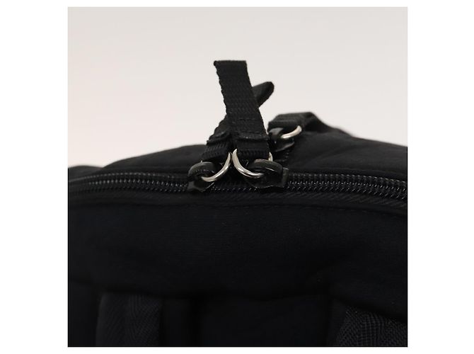 PRADA Sport-Rucksack aus schwarzer Baumwolle mit silberner Authentizität bs26584 - Ansicht 23