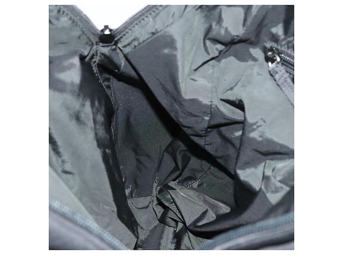 PRADA Sport-Rucksack aus schwarzer Baumwolle mit silberner Authentizität bs26584 - Ansicht 25