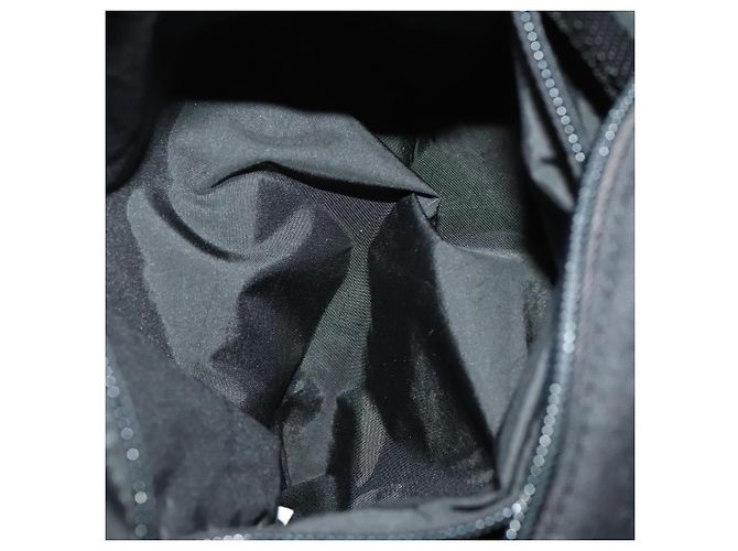 PRADA Sport-Rucksack aus schwarzer Baumwolle mit silberner Authentizität bs26584 - Ansicht 27