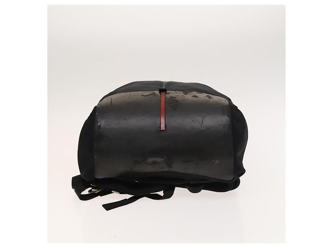PRADA Sport-Rucksack aus schwarzer Baumwolle mit silberner Authentizität bs26584 - Ansicht 5