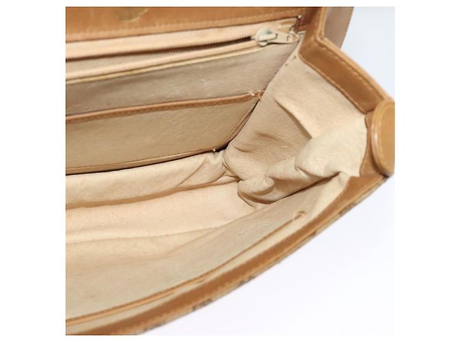 Gucci Borsa a spalla Micro GG in tela beige e oro Auth BA3245 D'oro - vista 18