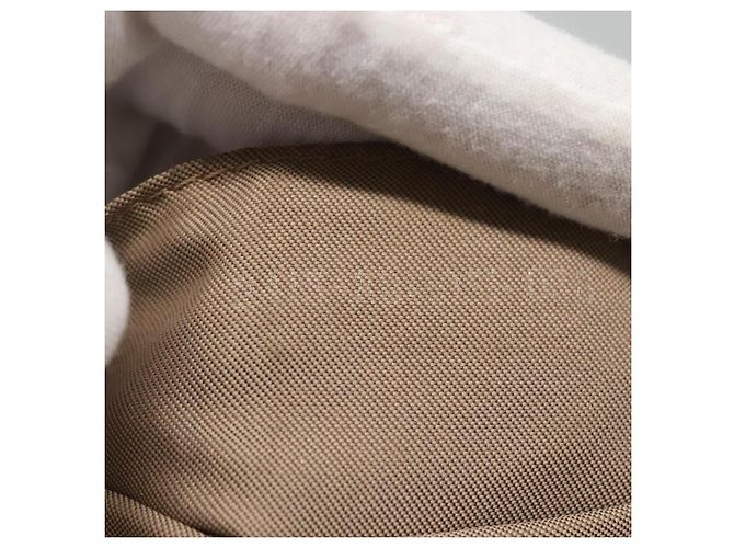 FENDI Zucchino Canvas Handtasche aus Nylon Beige Silber Authentisch bs26890 - Ansicht 12
