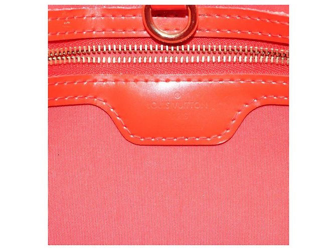 LOUIS VUITTON Vernis Wilshire PM Borsa a Mano Arancione Tramonto M93644 LV Auth BA3277 - vista 10