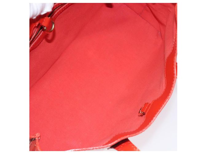 LOUIS VUITTON Vernis Wilshire PM Borsa a Mano Arancione Tramonto M93644 LV Auth BA3277 - vista 11