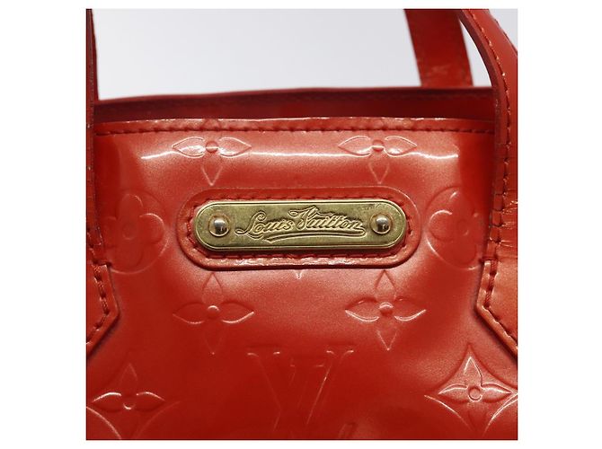 LOUIS VUITTON Vernis Wilshire PM Borsa a Mano Arancione Tramonto M93644 LV Auth BA3277 - vista 17