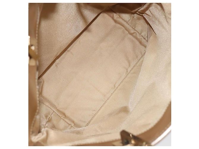 GUCCI GG Canvas Tote Bag Hellblau Gold 002 1099 Auth ti3205 Golden - Ansicht 10