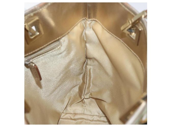 GUCCI GG Canvas Tote Bag Hellblau Gold 002 1099 Auth ti3205 Golden - Ansicht 19