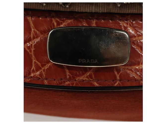 Prada Borsa a spalla in pelle rossa Auth KD264 Rosso - vista 19