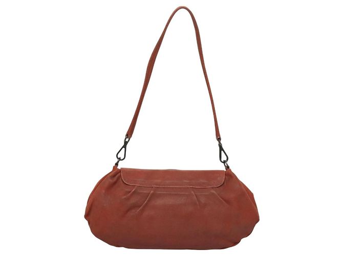 Prada Borsa a spalla in pelle rossa Auth KD264 Rosso - vista 2