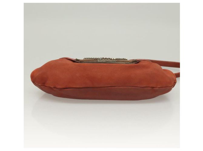 Prada Borsa a spalla in pelle rossa Auth KD264 Rosso - vista 5