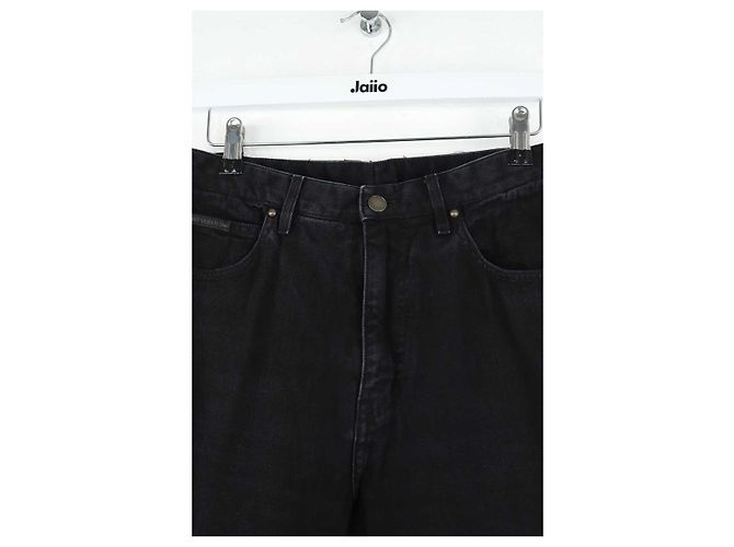 Louis Vuitton Jeans dritti in cotone nero - vista 2