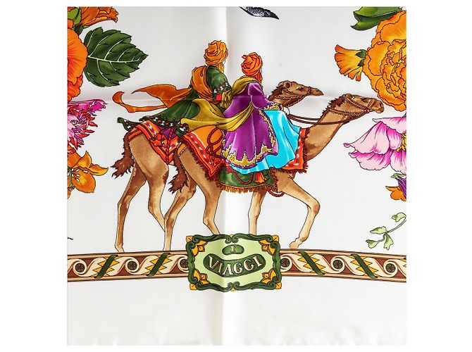 Sciarpa in seta "Viaggi" di Gucci Multicolore - vista 5