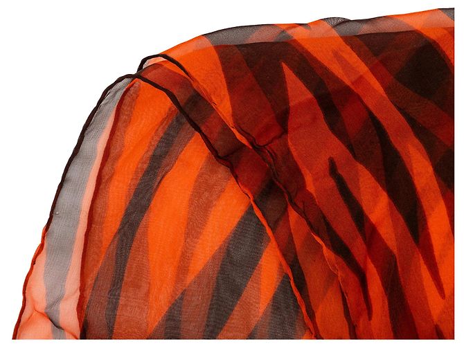 Sciarpa con stampa leopardata Saint Laurent Multicolore - vista 5
