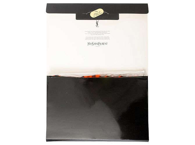 Sciarpa con stampa leopardata Saint Laurent Multicolore - vista 8