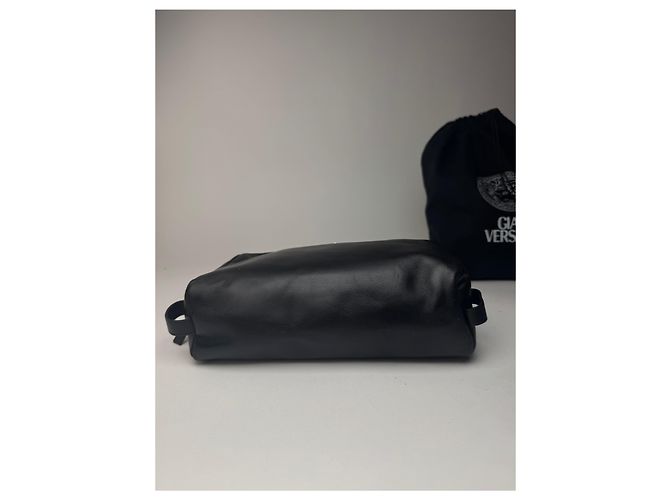 Vintage Gianni Versace Ledergürteltasche schwarz - Ansicht 10