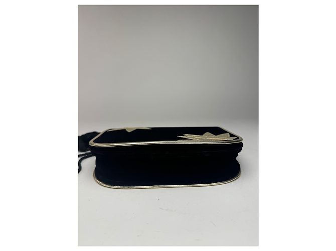Vintage Yves Saint Laurent Samt Tasche schwarz - Ansicht 10
