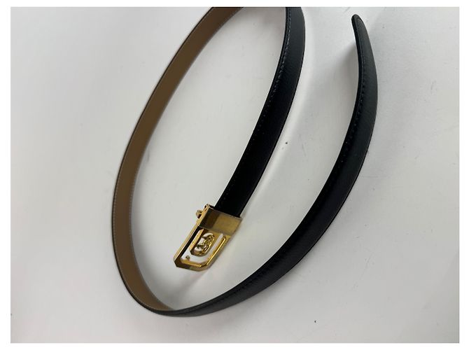 Céline Vintage Celine Paris Ledergürtel schwarz - Ansicht 4
