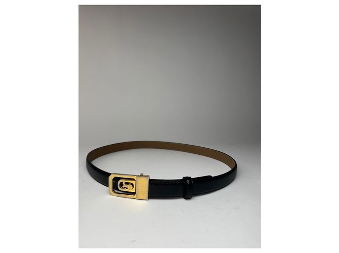 Céline Vintage Celine Paris Ledergürtel schwarz - Ansicht 5