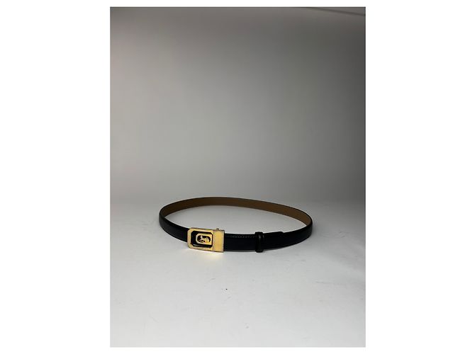 Céline Vintage Celine Paris Ledergürtel schwarz - Ansicht 8